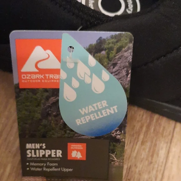 Ozark Trail Black Slip-On Loafers for Men Water Repellent Outdoor Gear - Picture 4 of 5